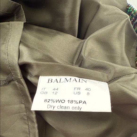 Balmain Wool Skirt From the 2010's Collection Multicolor Women's Skirt - Picture 3 of 6